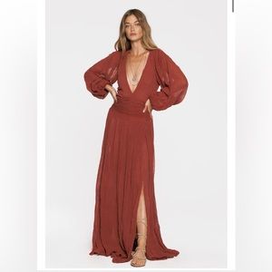 Jen’s Pirate Booty Lapis Dress henna red small